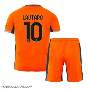 Inter Milan Lautaro Martinez #10 Replika Tredje Tröja Barn 2023-24 Kortärmad (+ Korta byxor)